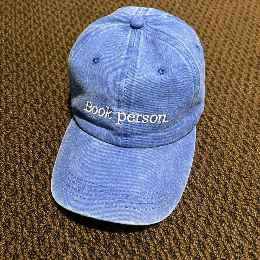 Blue 'Book Person' Cap
